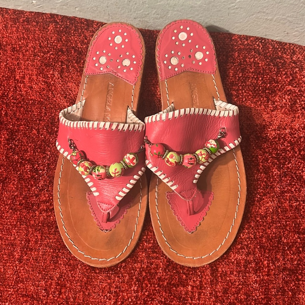 Angela Moore | Jack Rogers Sandals | Beaded Sandals | Women's Preppie Shoes